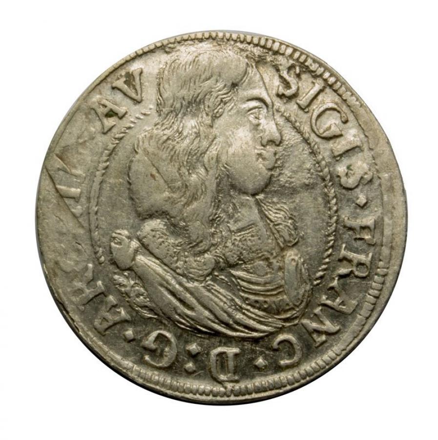 3 krajcary 1665 Zygmunt Franciszek Austria Tyrol Hall