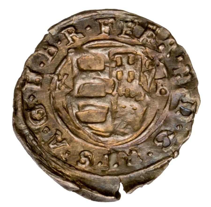 Denar 1633 Ferdynand II Habsburg Węgry Kremnica