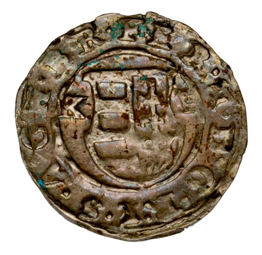 Denar 1634 Ferdynand II Habsburg Węgry Kremnica