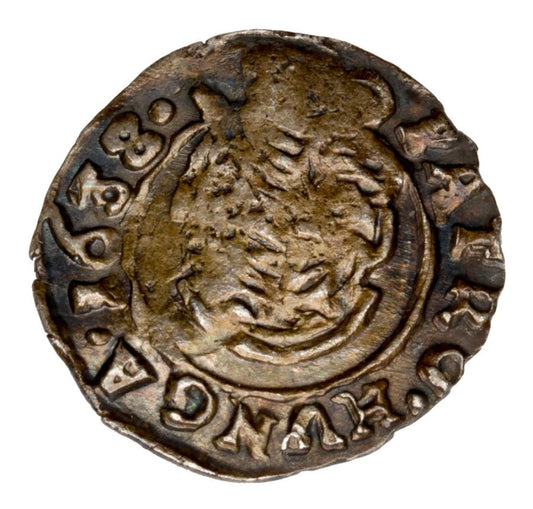 Denar 1638 Ferdynand II Habsburg Węgry Kremnica