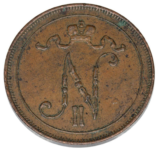 10 pennia 1915 Mikołaj II Finlandia rosyjska Helsinki