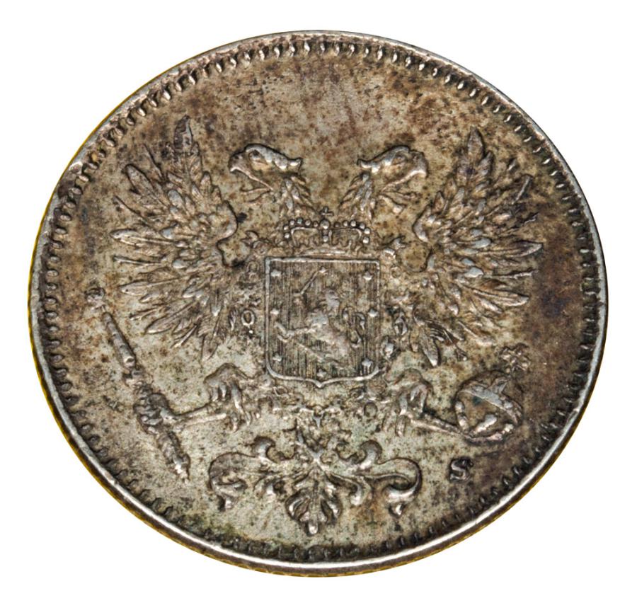50 pennia 1917 Mikołaj II Finlandia rosyjska Helsinki