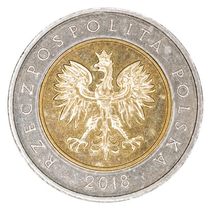 5 złotych 2018 Polska Warszawa 100 lat niepodległości