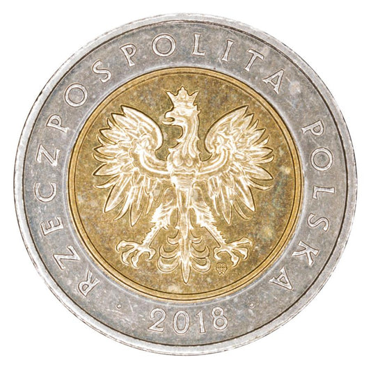 5 złotych 2018 Polska Warszawa 100 lat niepodległości