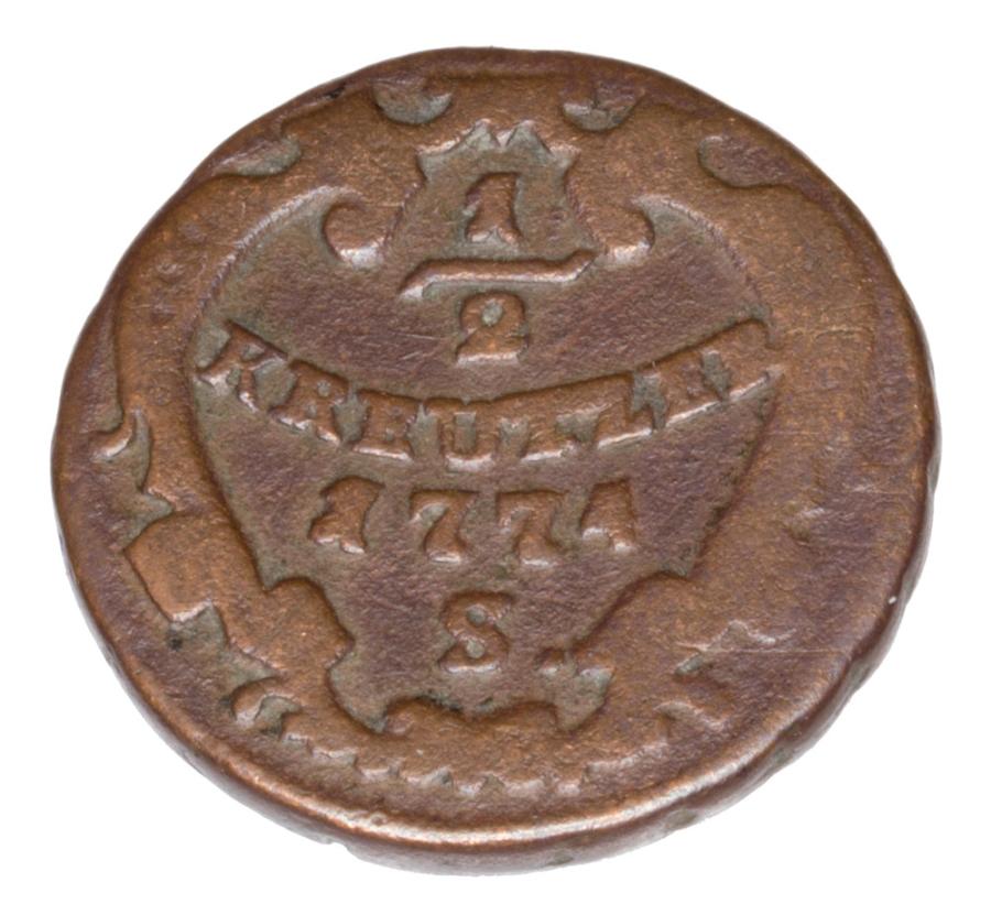 1/2 krajcara 1774 Józef II Habsburg Austria Smolnik