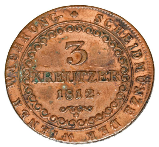 3 krajcary 1812 Franciszek II Habsburg Austria Smolnik