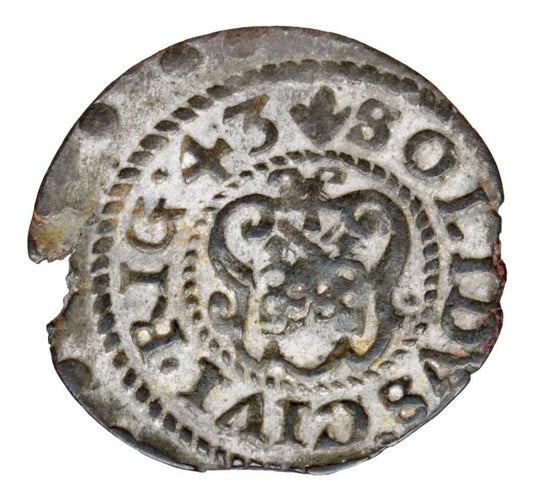 Szeląg 1643 Krystyna Waza Ryga