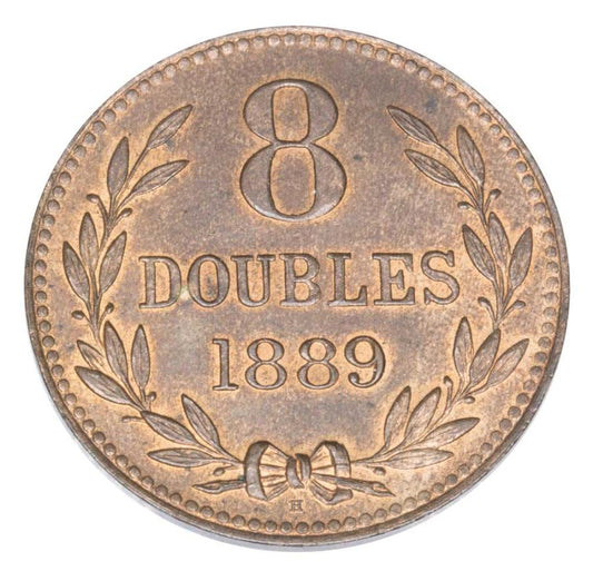 8 doubles 1889 Wielka Brytania Guernsey Birmingham H