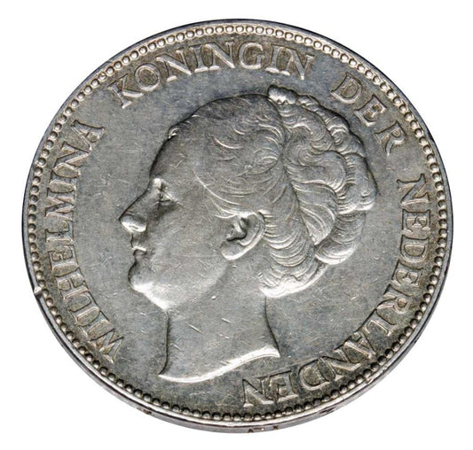 1 gulden 1928 Wilhelmina Orańska-Nassau Holandia Utrecht