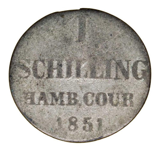 Szyling 1851 Niemcy Hamburg