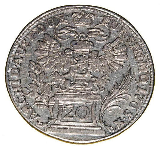 20 krajcarów 1765 Maria Teresa Habsburg Austria Praga