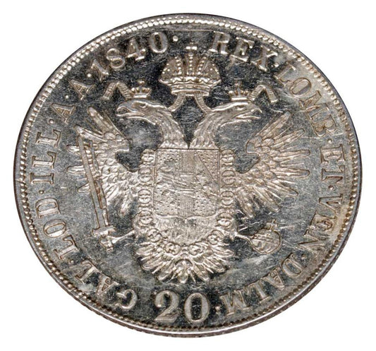 20 krajcarów 1840 Ferdynand I Habsburg Austria Wiedeń A
